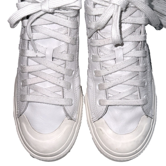Adidas Nizza Leather Hi Top Sneakers White size 9 - Picture 5 of 9